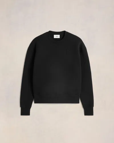 Ami Alexandre Mattiussi Ami De Coeur Wool Jumper In Black