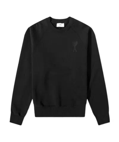Ami Alexandre Mattiussi Ami De Coeur Sweatshirt In Black