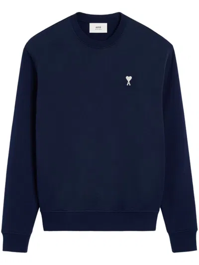 Ami Alexandre Mattiussi Ami De Coeur Sweatshirt In Blue