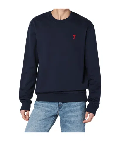 Ami Alexandre Mattiussi Ami De Coeur Sweatshirt Midnight Blue