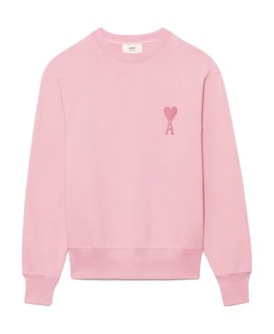 Ami Alexandre Mattiussi Ami De Coeur Sweatshirt In Pink