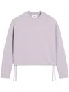 Ami Alexandre Mattiussi Purple Cotton Ami De Coeur Sweatshirt Purple In Purple
