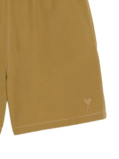Ami Alexandre Mattiussi Ami De Coeur Swim Shorts In Yellow