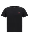 Ami Alexandre Mattiussi Cotton Jersey T-shirt In Black