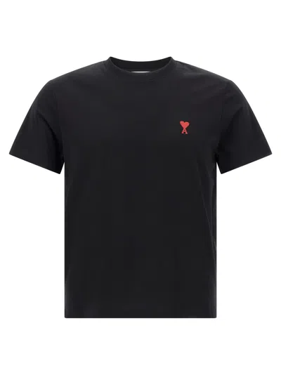 Ami Alexandre Mattiussi Ami De Coeur T-shirt In Black