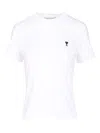 Ami Alexandre Mattiussi Ami Paris Ami De Coeur Tshirt In White