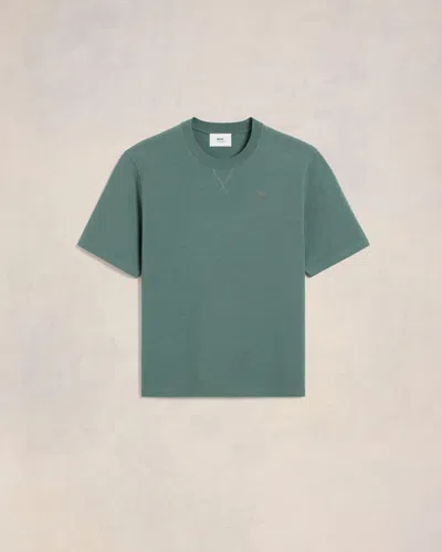 Ami Alexandre Mattiussi Ami De Coeur T-shirt Beige In Antique Clay