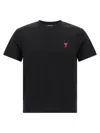 Ami Alexandre Mattiussi Cotton Jersey T-shirt In Black