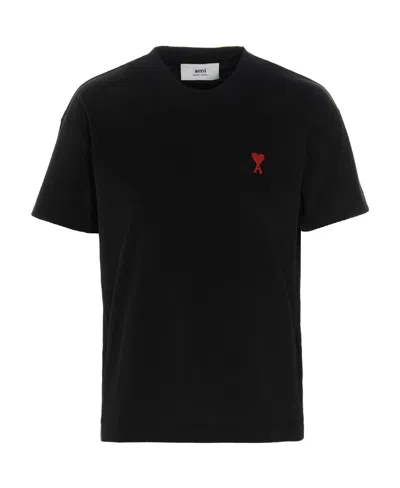 AMI ALEXANDRE MATTIUSSI AMI PARIS AMI DE COEUR CREWNECK T-SHIRT