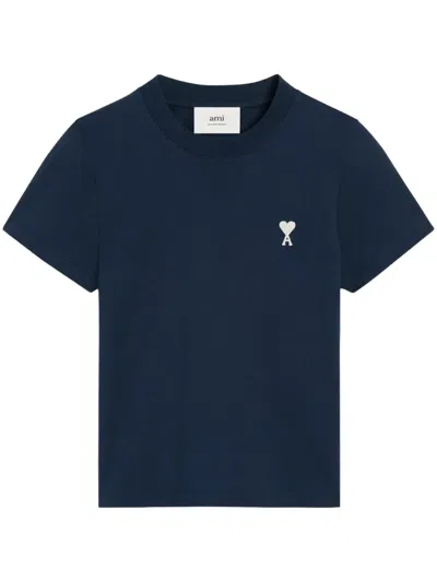 Ami Alexandre Mattiussi Ami De Coeur T-shirt In Blue