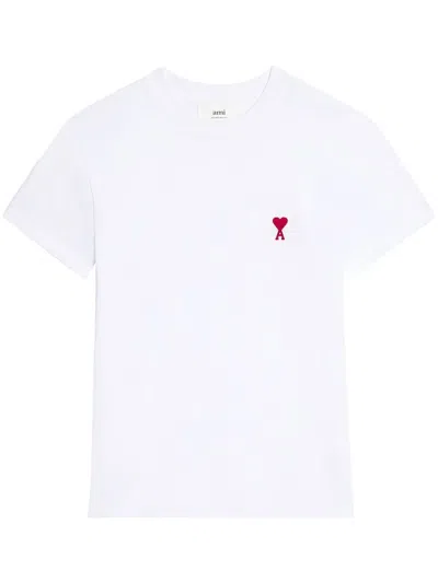 Ami Alexandre Mattiussi Ami Paris Ami De Coeur White Oversize T Shirt