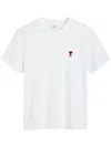 Ami Alexandre Mattiussi Ami Paris Ami Paris De Coeur T-shirt In White