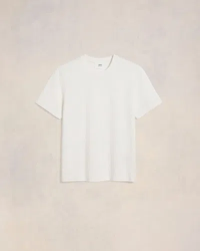 Ami Alexandre Mattiussi Ami De Coeur T-shirt White In Off White