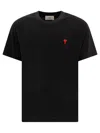 Ami Alexandre Mattiussi Logo-embroidered Organic Cotton-jersey T-shirt