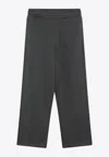 Ami Alexandre Mattiussi Ami Paris Anthracite Grey Ami De Coeur Jogging Trousers Men In Gray