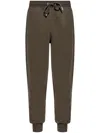 Ami Alexandre Mattiussi Ami Paris Logo Detailed Drawstring Sweatpants In Green