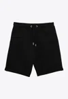 Ami Alexandre Mattiussi Ami Unisex Black Stretch Cotton Bermuda Shorts In Black
