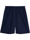 Ami Alexandre Mattiussi Ami Paris Bermuda With Elastic In Blue