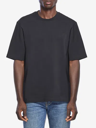 Ami Alexandre Mattiussi Ami De Coeur Tshirt In Black
