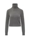 Ami Alexandre Mattiussi Ami Paris De Coeur Cashmere Jumper In Light Grey