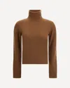 Ami Alexandre Mattiussi Ami Paris Women Ami De Coeur Turtleneck Sweater In Brown