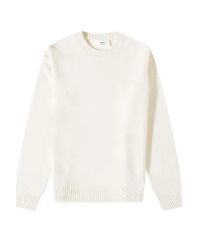Ami Alexandre Mattiussi Ami De Coeur Virgin Wool Jumper In White