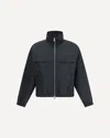 Ami Alexandre Mattiussi Ami Paris Technical Fabric Jacket With Zip And Hood. In Black