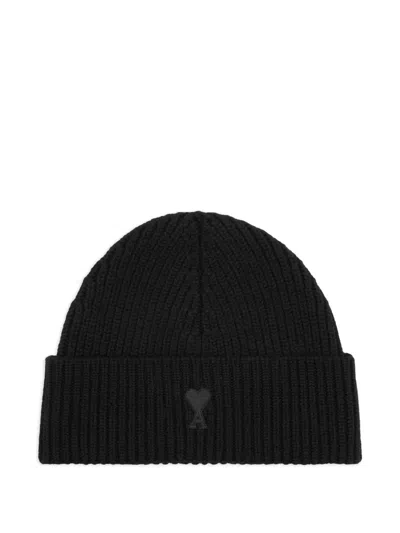 Ami Alexandre Mattiussi Ami De Coeur Wool Beanie