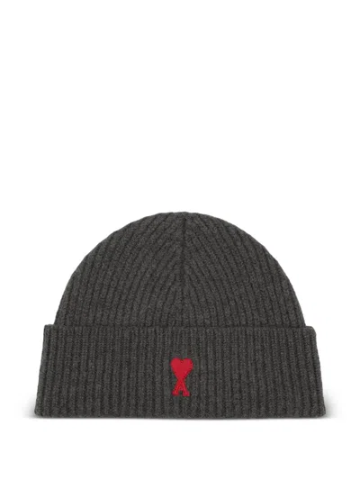 Ami Alexandre Mattiussi Ami De Coeur Wool Beanie