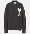 Ami Alexandre Mattiussi Ami Paris Boxy Off White Adc Sweater Clothing In Grey
