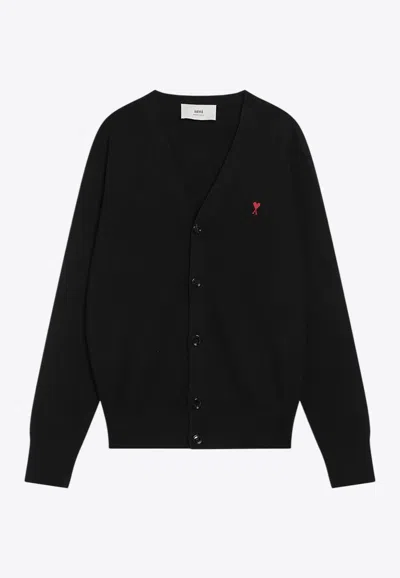 AMI ALEXANDRE MATTIUSSI AMI DE COEUR WOOL CARDIGAN