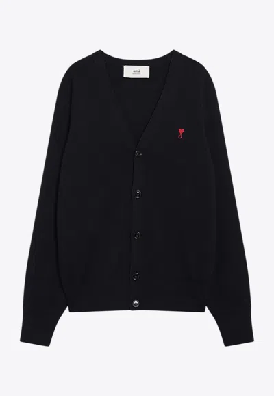 AMI ALEXANDRE MATTIUSSI AMI DE COEUR WOOL CARDIGAN