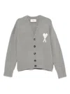 Ami Alexandre Mattiussi Ami Paris Ami Paris De Coeur Wool Cardigan In Multi