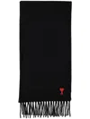 Ami Alexandre Mattiussi Ami De Coeur Wool Scarf