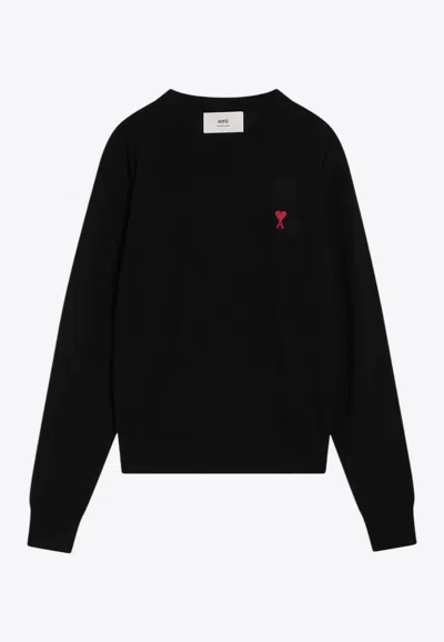 AMI ALEXANDRE MATTIUSSI AMI DE COEUR WOOL SWEATER