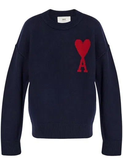 AMI ALEXANDRE MATTIUSSI AMI DE COEUR WOOL SWEATER