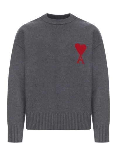AMI ALEXANDRE MATTIUSSI AMI DE COEUR WOOL SWEATER