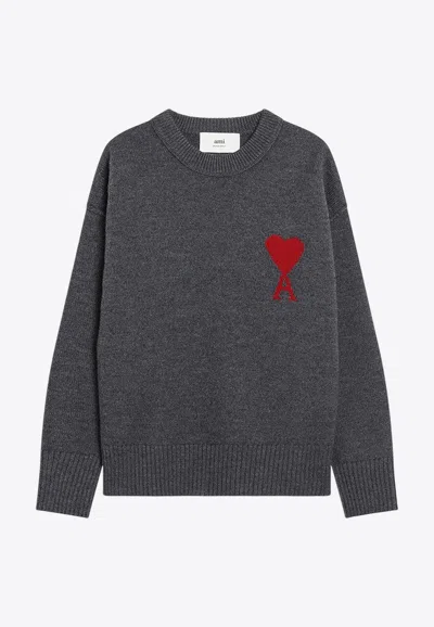 AMI ALEXANDRE MATTIUSSI AMI DE COEUR WOOL SWEATER