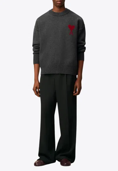AMI ALEXANDRE MATTIUSSI AMI DE COEUR WOOL SWEATER