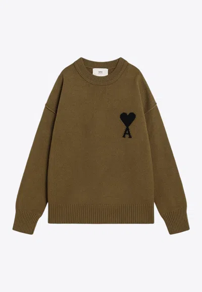 AMI ALEXANDRE MATTIUSSI AMI DE COEUR WOOL SWEATER