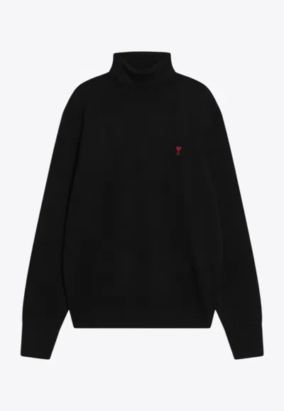 AMI ALEXANDRE MATTIUSSI AMI DE COEUR WOOL TURTLENECK SWEATER