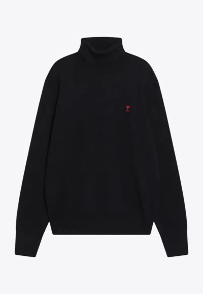 AMI ALEXANDRE MATTIUSSI AMI DE COEUR WOOL TURTLENECK SWEATER