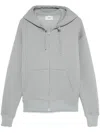 Ami Alexandre Mattiussi Ami De Coeur Zip-up Hoodie In Blue