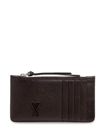 Ami Alexandre Mattiussi Ami De Coeur Zipped Card Holder In