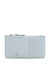 Ami Alexandre Mattiussi Ami De Coeur Zipped Cardholder In Blue