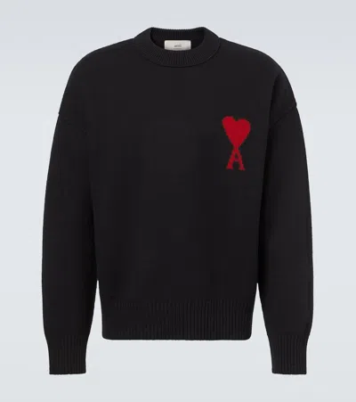 AMI ALEXANDRE MATTIUSSI AMI DE COUR VIRGIN WOOL SWEATER