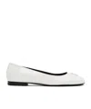 Ami Alexandre Mattiussi White Ami De Cœur Ballerina Flats In White