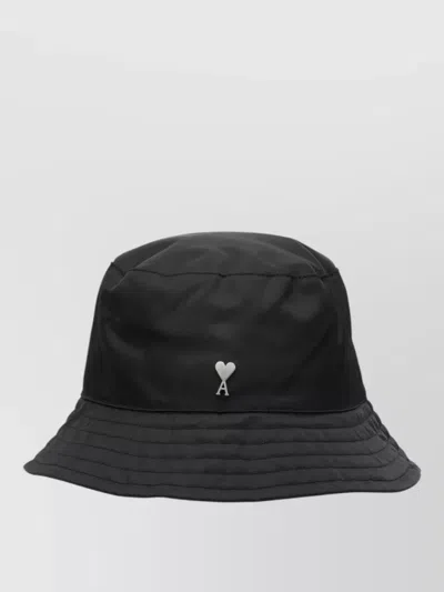 Ami Alexandre Mattiussi Ami De Cœur Bucket Hat Soft Crown In Black
