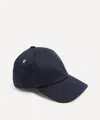 Ami Alexandre Mattiussi Ami Paris Logo-embroidered Cotton-twill Cap In Blue