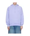Ami Alexandre Mattiussi Ssense Exclusive Purple Ami De Cœur Hoodie In Blue